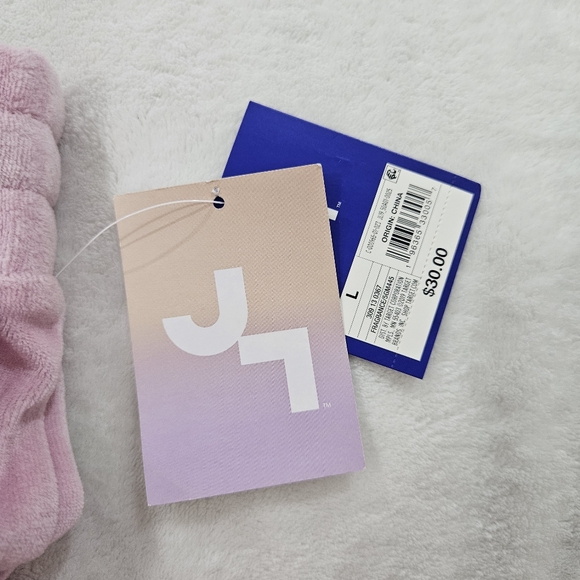 JoyLab Extra-Long Length High Rise Wide Leg Legging/Pants in Pink Velour Size L - Picture 5 of 6